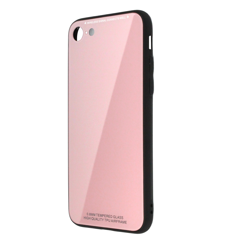 ワイヤレス充電OK！キズに強い背面強化ガラスTPUケース TPUGC iPhone8