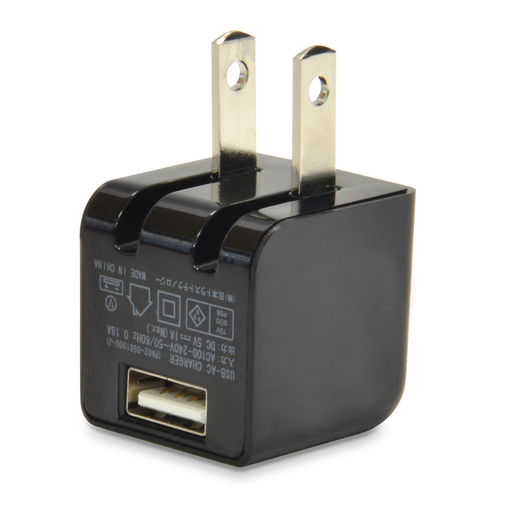 CUBE MINI USB 充電器 1Aブラック [CUBEAC110BK] – JTT Direct