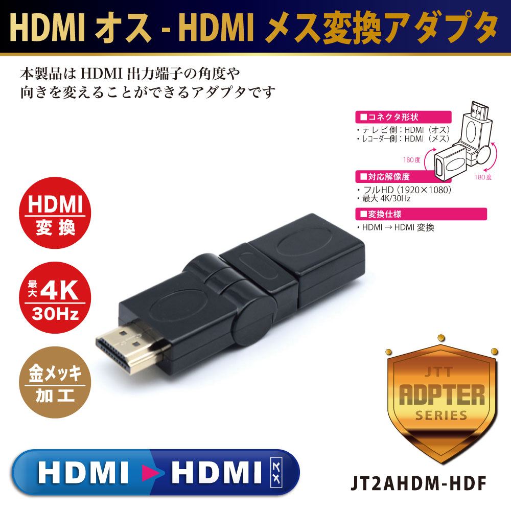 HDMI - HDMI (メス-メス) ジョイント コネクタ 延長用 (IZ47)